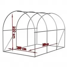 Tunel foliowy ogrodowy szklarnia folia UV 2x3,5x2m