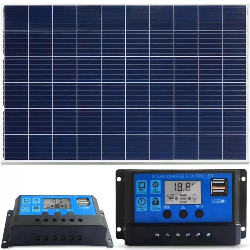 Panel słoneczny bateria słoneczna 100W + Regulator