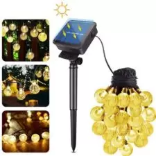 Girlanda solarna ogrodowa, Żarówki 10 LED