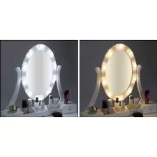 Toaletka kosmetyczna z oświetleniem + Taboret