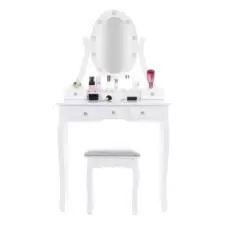 Toaletka kosmetyczna z oświetleniem + Taboret