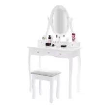 Toaletka kosmetyczna z oświetleniem + Taboret