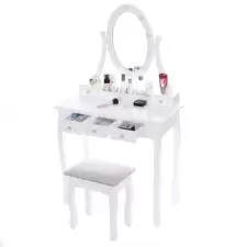 Toaletka kosmetyczna z oświetleniem + Taboret