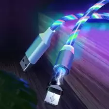 Kabel magnetyczny świecący RGB 3 końcówki