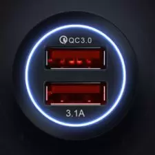 Ładowarka samochodowa do telefonu 2x USB QC 3.0