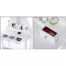 Toaletka kosmetyczna z oświetleniem + Taboret