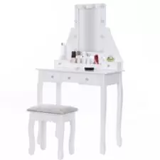 Toaletka kosmetyczna z oświetleniem + Taboret