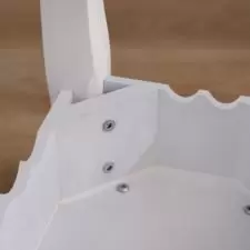 Toaletka kosmetyczna z oświetleniem + Taboret