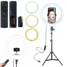 Lampa pierścieniowa do selfie WHITE + Statyw Mini