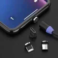 Kabel do ładowania telefonu magnetyczny 3 końcówki