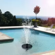 Fontanna solarna ogrodowa pływająca + Filtr