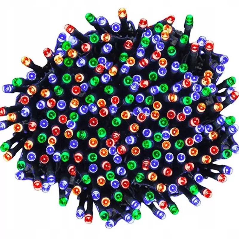 Lampki choinkowe świąteczne 300 LED Wielokolorowe