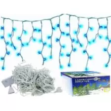 Sople lampki 100LED kurtyny świetlne Biały Ciepły