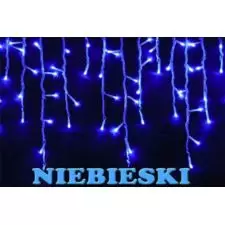 Sople lampki 500LED kurtyny świetlne Niebieski