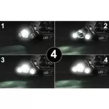 Latarka czołowa 3 LED czołówka akumulatorowa