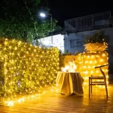 Lampki kurtyna świetlna 160LED Biał Ciepły