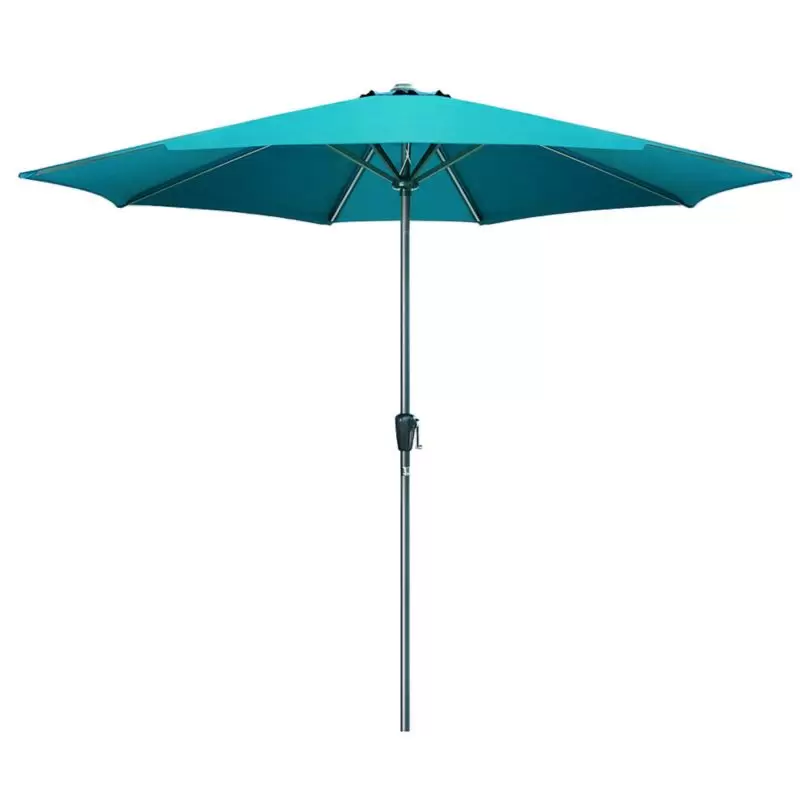 Parasol ogrodowy z korbą 3m Turkusowy
