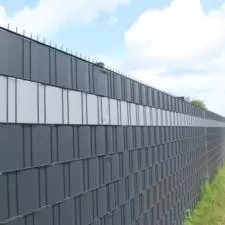Taśma ogrodzeniowa 19cm x 35m 20 klipsów Antracyt