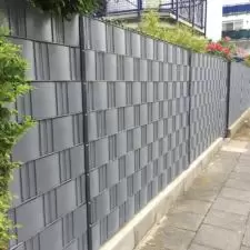 Taśma ogrodzeniowa 19cm x 35m + 20 klipsów Szary