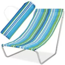 Leżak plażowy składany + Torba Zielony