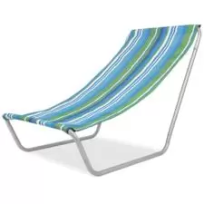 Leżak plażowy składany + Torba Niebieski