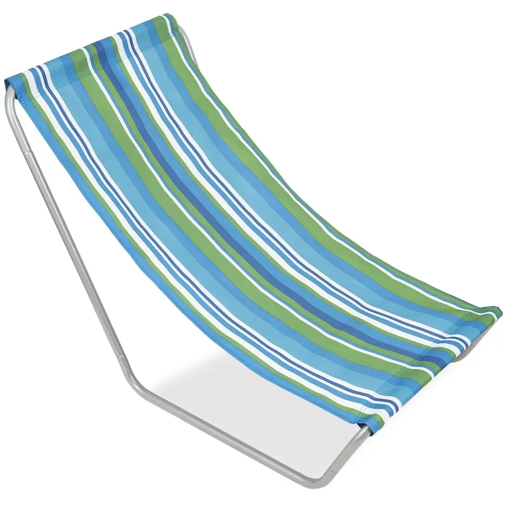 Leżak plażowy składany + Torba Niebieski