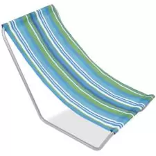 Leżak plażowy składany + Torba Niebieski