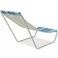 Leżak plażowy składany + Torba Niebieski