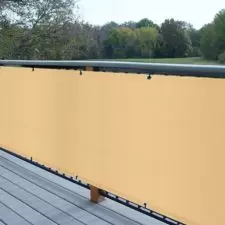 Osłona balkonowa 5x0,75m + Linka Beżowa