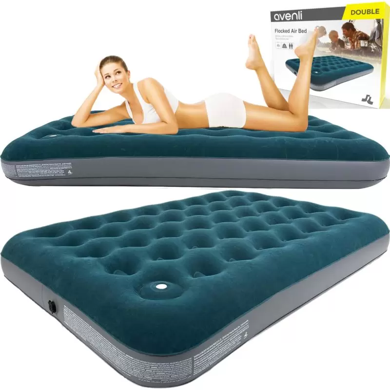 Materac dwuosobowy 191x137cm z wbudowaną Pompką