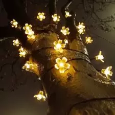 Girlanda solarna ogrodowa, Kwiatki 20 LED