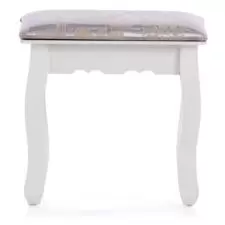 Toaletka kosmetyczna z ruchomym lustrem + Taboret