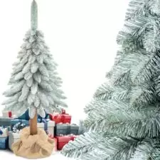Choinka na pniu ośnieżona opadające gałązki 210cm
