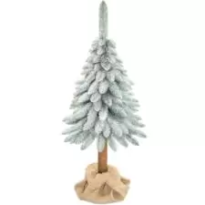 Choinka na pniu ośnieżona opadające gałązki 210cm