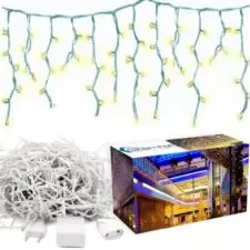 Sople lampki 100LED kurtyny świetlne Niebieski