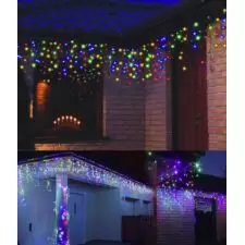 Sople lampki 200LED kurtyny świetlne Wielokolorowe