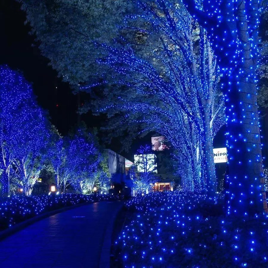 Lampki choinkowe świąteczne 300 LED Niebieski