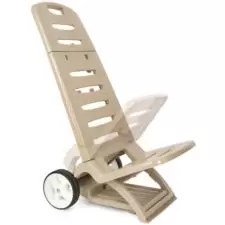 Krzesło plażowe, leżak z funkcją wózka 2w1