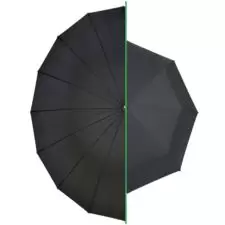 Parasolka długa rządowa parasol XXL Czarna