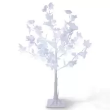 Drzewko świąteczne oświetleniem LED Klon Biały