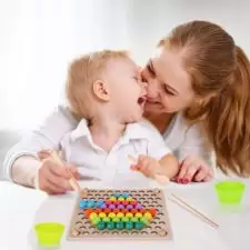 Gra sensoryczna układana mozaika Montessori