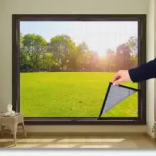 Moskitiera na okno 130x150cm + Rzep Czarna