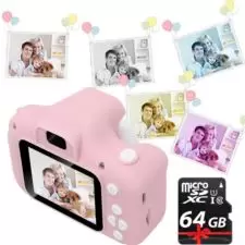 Aparat fotograficzny dla dzieci + Karta 64GB