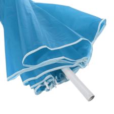 Parasol plażowy łamany 180cm Niebieski + Świder
