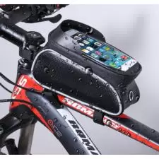 Torba rowerowa na ramę sakwa + Uchwyt na telefon