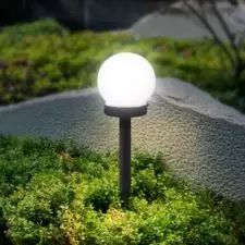 Lampki solarne gruntowe ogrodowe KULA 10cm 4-pak