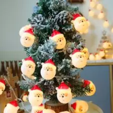 Lampki świąteczne kurtyna Mikołaj 10LED