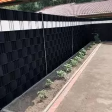 Taśma ogrodzeniowa 19cm x 35m + 20 Klipsów Czarny