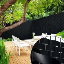 Taśma ogrodzeniowa 4,75cm x 35m Czarny + Klipsy