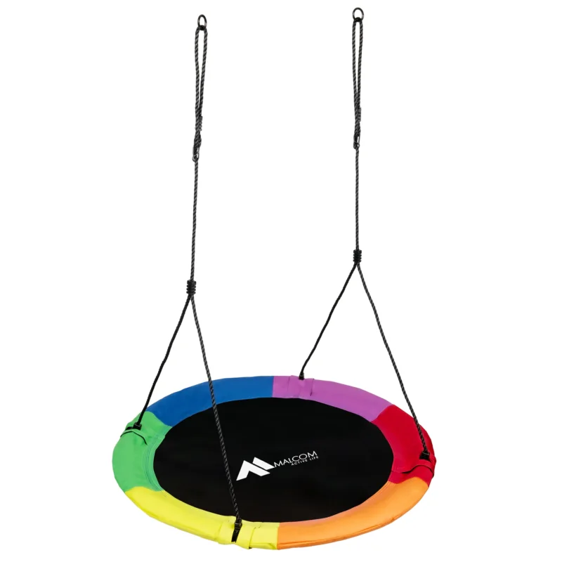 Huśtawka bocianie gniazdo 110cm Kolorowa